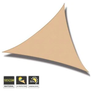 Beige Zon Schaduw Zeil