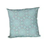 Blauwe buiten gooien kussen